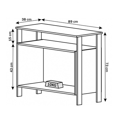 Armário para Escritório 3010 2 Portas Montana/Preto - Quiditá Móveis