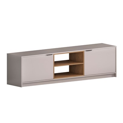 Rack para TV Até 60 Polegadas 2070 2 Portas Fume/Montana - Quiditá Móveis