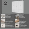 Guarda-Roupa Casal Fort 6 Portas 4 Gavetas 100% Mdf Branco - Manbel