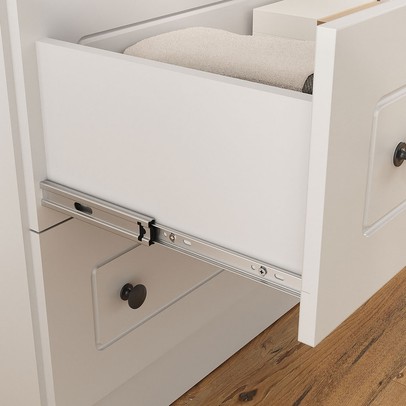 Guarda-Roupa Casal Fort 6 Portas 4 Gavetas 100% Mdf Branco - Manbel