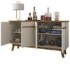 Aparador Buffet 4 Portas Régis Cinamomo/Off White - Pnr Móveis