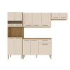Cozinha Compacta Versalhes 12 Portas 1 Gaveta com Vidro Freijo/Soft - Kits Paraná