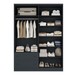 Guarda-Roupa Casal Fort 4 Portas 2 Gavetas 100% Mdf Grafite - Manbel
