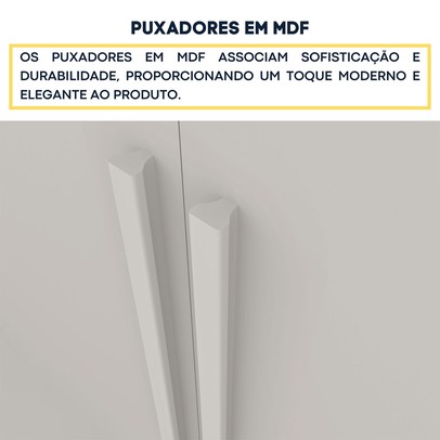 Guarda-Roupa Solteiro Oregon 4 Portas 2 Gavetas Neve - Tcil Móveis