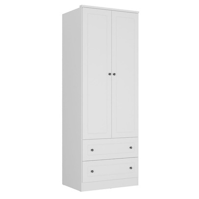 Guarda-Roupa Infantil Girassol 2 Portas 2 Gavetas 100% Mdf Branco - Manbel