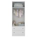 Guarda-Roupa Infantil Girassol 2 Portas 2 Gavetas 100% Mdf Branco - Manbel