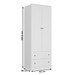 Guarda-Roupa Infantil Girassol 2 Portas 2 Gavetas 100% Mdf Branco - Manbel