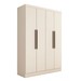 Guarda-Roupa Solteiro Arcadia 4 Portas 2 Gavetas 100% Mdf Branco - Panorama Móveis