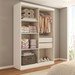 Guarda-Roupa Solteiro Arcadia 4 Portas 2 Gavetas 100% Mdf Branco - Panorama Móveis