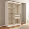 Guarda-Roupa Solteiro Arcadia 4 Portas 2 Gavetas 100% Mdf Branco - Panorama Móveis