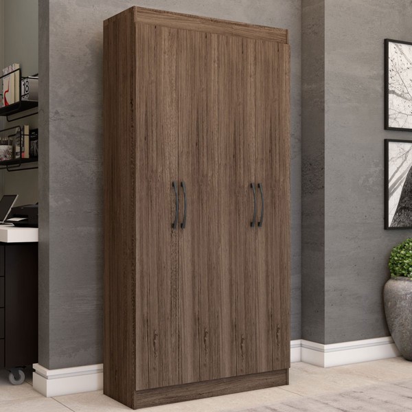 Armário para Escritório Barramas 4 Portas Castanho - Pnr Móveis