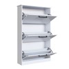 Sapateira Melissa 3 Portas Branco - Irm Móveis