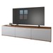 Rack para TV Até 60 Polegadas Soul 1,80 2 Portas 1 Gaveta Off White/Cedro - Panorama Móveis