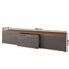Rack para TV Até 60 Polegadas Soul 1,80 2 Portas 1 Gaveta Noce/Cinza Perola - Panorama Móveis