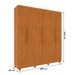 Guarda-Roupa Casal Finlândia Plus 6 Portas 4 Gavetas Cinamomo - Pnr Móveis