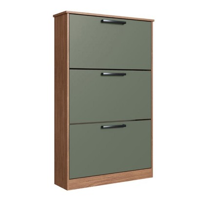 Sapateira Melissa 3 Portas Freijo/Oliva - Irm Móveis