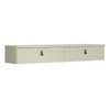 Rack para TV Até 50 Polegadas Suspenso Line 2 Portas Off White/Bege - Olivar Móveis