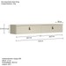 Rack para TV Até 50 Polegadas Suspenso Line 2 Portas Off White/Bege - Olivar Móveis