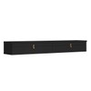 Rack para TV Até 55 Polegadas Line 2 Portas Preto - Olivar Móveis