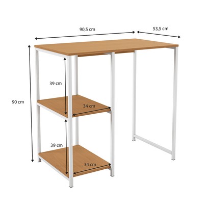 Aparador com Adega Ravello Canela/Branco Brilho - Kappesberg