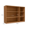 Armário Aéreo Cozinha 120 Cm Mônica 3 Portas Canela - Kappesberg