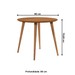 Mesa de Madeira Veneza 90 Cm Cedro - Casa D