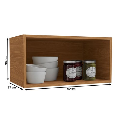 Armário Aéreo Cozinha 60 Cm Mônica 1 Porta Basculante Canela - Kappesberg