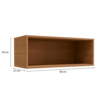 Armário Aéreo Cozinha 80 Cm Mônica 1 Porta Canela - Kappesberg