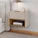 Mesa de Cabeceira Florença 1 Gaveta Off White/Cedro - Casa D