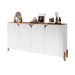 Balcão Buffet Memphis 4 Portas Branco/Cedro - Casa D