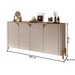 Balcão Buffet Memphis 4 Portas Off White/Cedro - Casa D