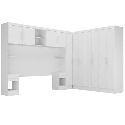 Guarda-Roupa Casal Modulado Soberano 11 Portas 5 Gavetas Branco - Panorama Móveis