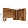 Guarda-Roupa Casal Modulado Soberano 11 Portas 5 Gavetas 100% Mdf Cinamomo/Off White - Panorama Móveis