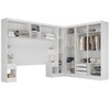 Guarda-Roupa Modulado Soberano 11 Portas 5 Gavetas com Espelho Branco - Panorama Móveis