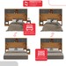 Guarda-Roupa Modulado Soberano 11 Portas 5 Gavetas com Espelho Cinamomo/Chumbo - Panorama Móveis