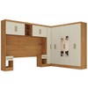 Guarda-Roupa Modulado Soberano 11 Portas 5 Gavetas com Espelho 100% Mdf Cinamomo/Off White - Panorama Móveis