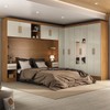 Guarda-Roupa Modulado Soberano 11 Portas 5 Gavetas com Espelho 100% Mdf Cinamomo/Off White - Panorama Móveis