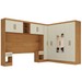 Guarda-Roupa Modulado Soberano 11 Portas 5 Gavetas com Espelho Cinamomo/Off White - Panorama Móveis