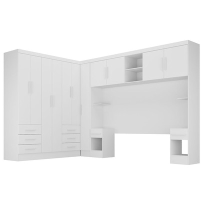 Guarda-Roupa Modulado Soberano 11 Portas 8 Gavetas Branco - Panorama Móveis