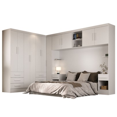 Guarda-Roupa Modulado Soberano 11 Portas 8 Gavetas Branco - Panorama Móveis