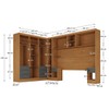Guarda-Roupa Modulado Soberano 11 Portas 8 Gavetas Cinamomo/Chumbo - Panorama Móveis