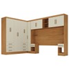 Guarda-Roupa Modulado Soberano 11 Portas 8 Gavetas 100% Mdf Cinamomo/Off White - Panorama Móveis