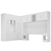 Guarda-Roupa Modulado Soberano 11 Portas 8 Gavetas com Espelho 100% Mdf Branco - Panorama Móveis