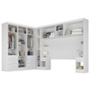 Guarda-Roupa Modulado Soberano 11 Portas 8 Gavetas com Espelho 100% Mdf Branco - Panorama Móveis
