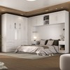 Guarda-Roupa Modulado Soberano 11 Portas 8 Gavetas com Espelho 100% Mdf Branco - Panorama Móveis