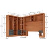 Guarda-Roupa Modulado Soberano 11 Portas 8 Gavetas com Espelho Cinamomo/Chumbo - Panorama Móveis