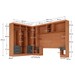 Guarda-Roupa Modulado Soberano 11 Portas 8 Gavetas com Espelho Cinamomo/Chumbo - Panorama Móveis