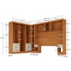 Guarda-Roupa Modulado Soberano 11 Portas 8 Gavetas com Espelho 100% Mdf Cinamomo/Off White - Panorama Móveis