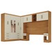 Guarda-Roupa Modulado Soberano 11 Portas 8 Gavetas com Espelho Cinamomo/Off White - Panorama Móveis
