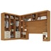 Guarda-Roupa Modulado Soberano 11 Portas 8 Gavetas com Espelho Cinamomo/Off White - Panorama Móveis
